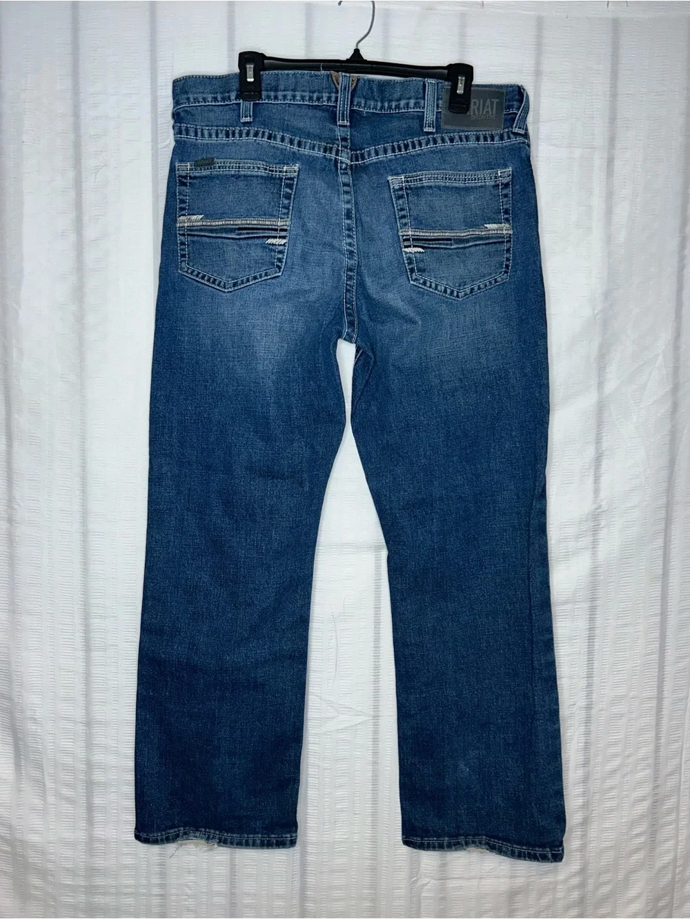 Ariat M5 Mens Straight Leg Walden Jeans Blue Denim Size 36x30 Dark Wash Bootcut
